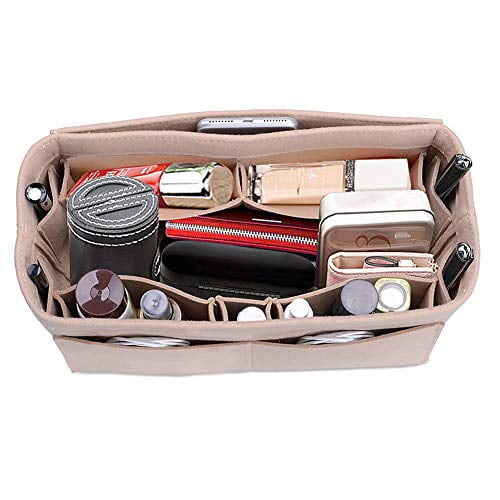 Black Purse Organizer Insert Felt Bag Organizer Handbag Organizer Insert Bag In Bag Organizer For Tote Fits LV Speedy Neverfull Medium